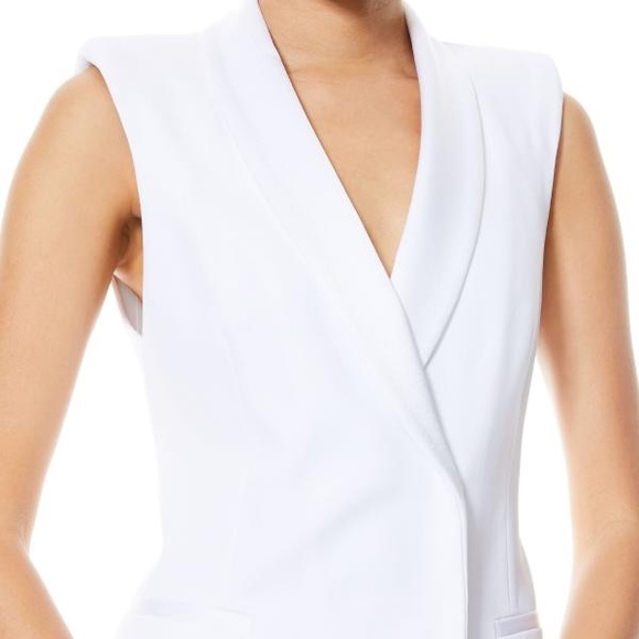 ALICE+OLIVIA VALENTINA TUXEDO DRESS - Picture 3 of 5